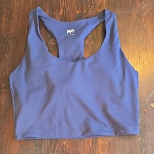 Yitty M Deep Navy Crop Top / Sports Bra - Racerback